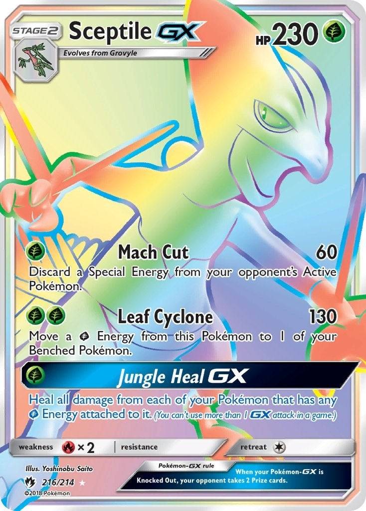 Image for Sceptile GX (Secret) (216/214) (SM8) - Pokemon
