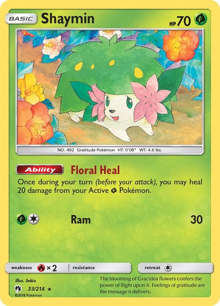 Image for Shaymin (33/214) (SM8) - Pokemon