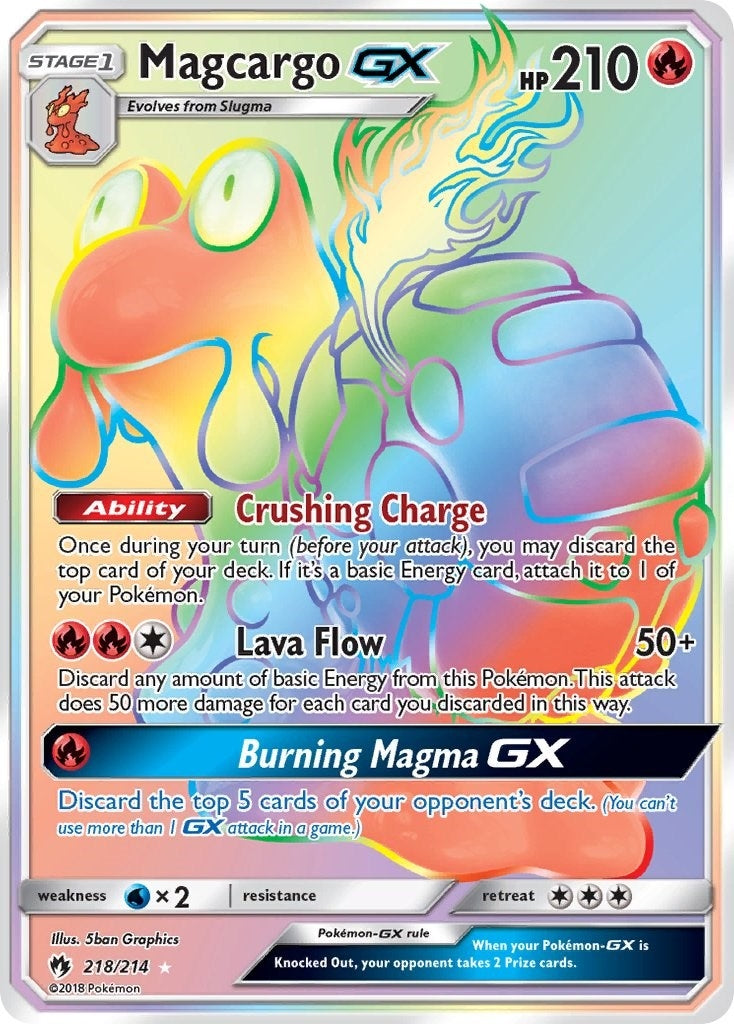 Image for Magcargo GX (Secret) (218/214) (SM8) - Pokemon