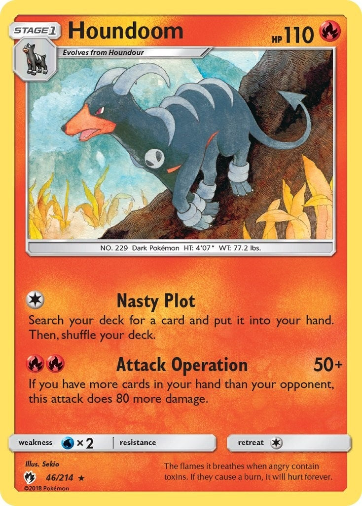 Image for Houndoom (46/214) (SM8) - Pokemon