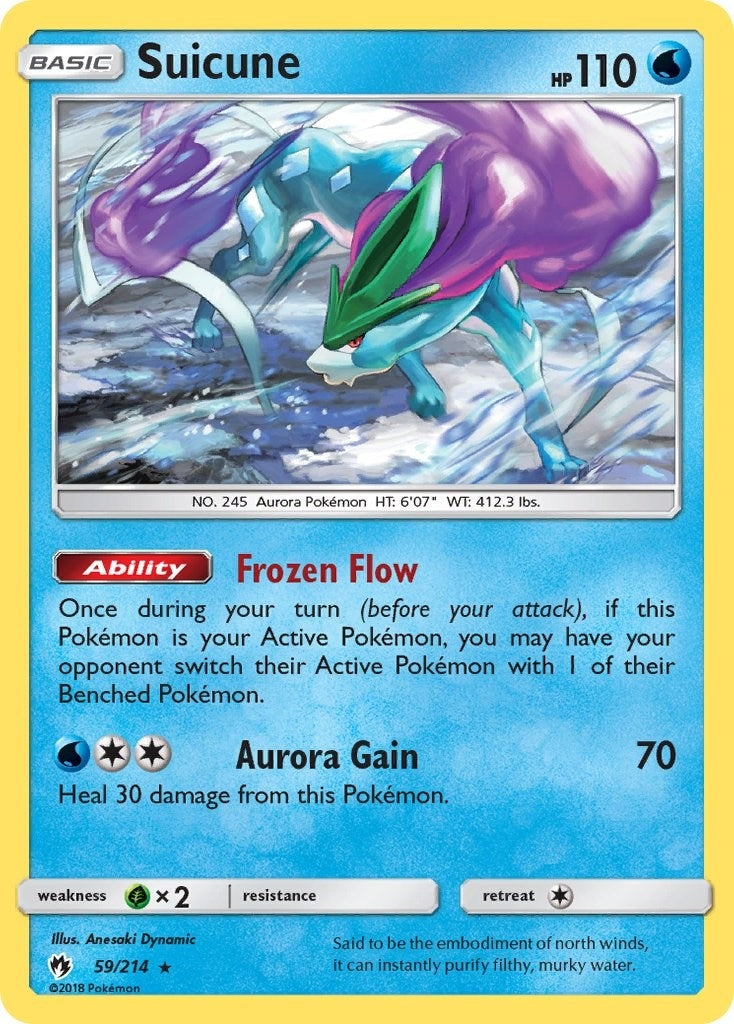 Image for Suicune (59/214) (SM8) - Pokemon