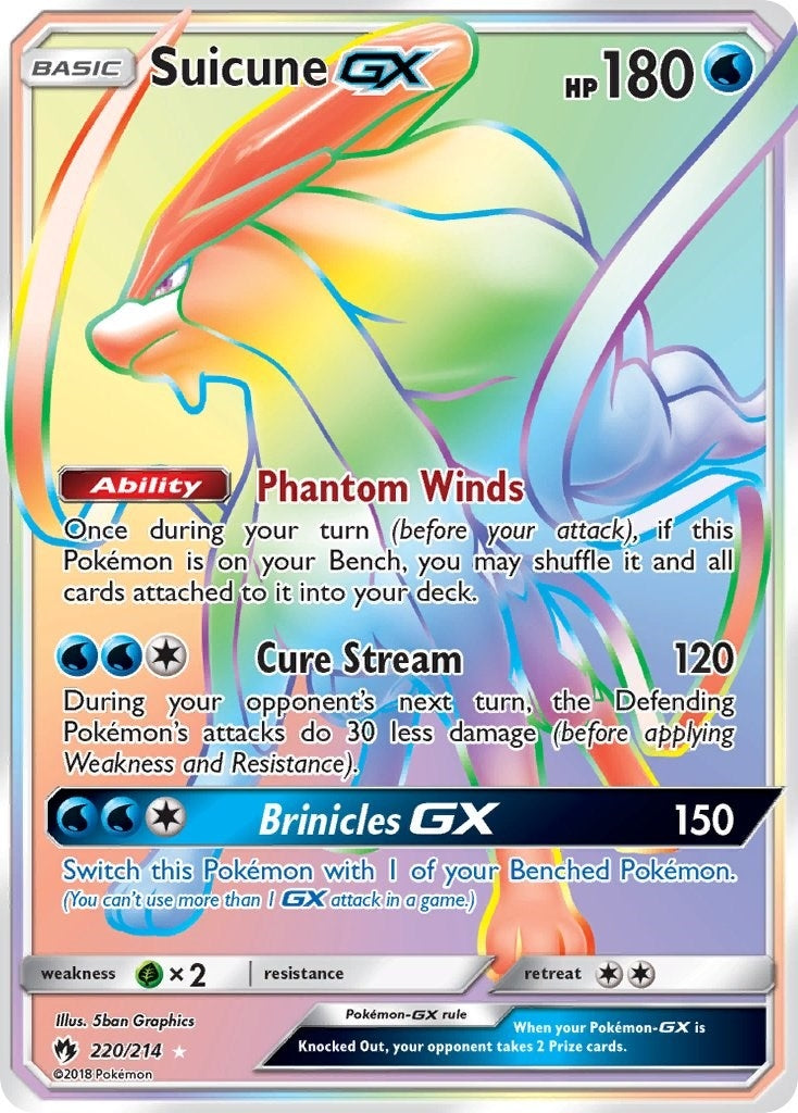 Image for Suicune GX (Secret) (220/214) (SM8) - Pokemon