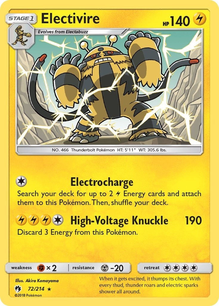Image for Electivire (72/214) (SM8) - Pokemon