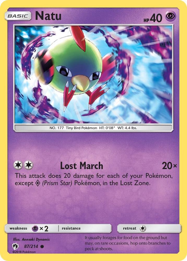 Image for Natu (87/214) (SM8) - Pokemon