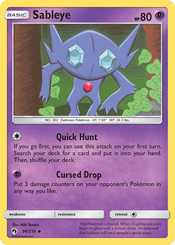 Image for Sableye (96/214) (SM8) - Pokemon