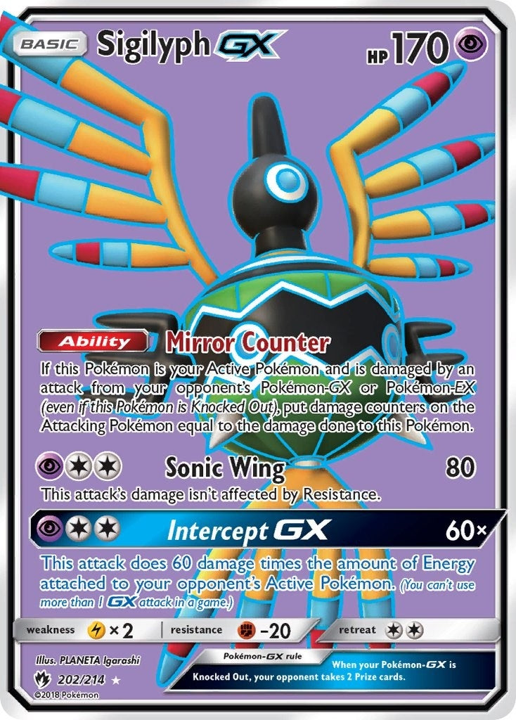 Image for Sigilyph GX (Full Art) (202/214) (SM8) - Pokemon