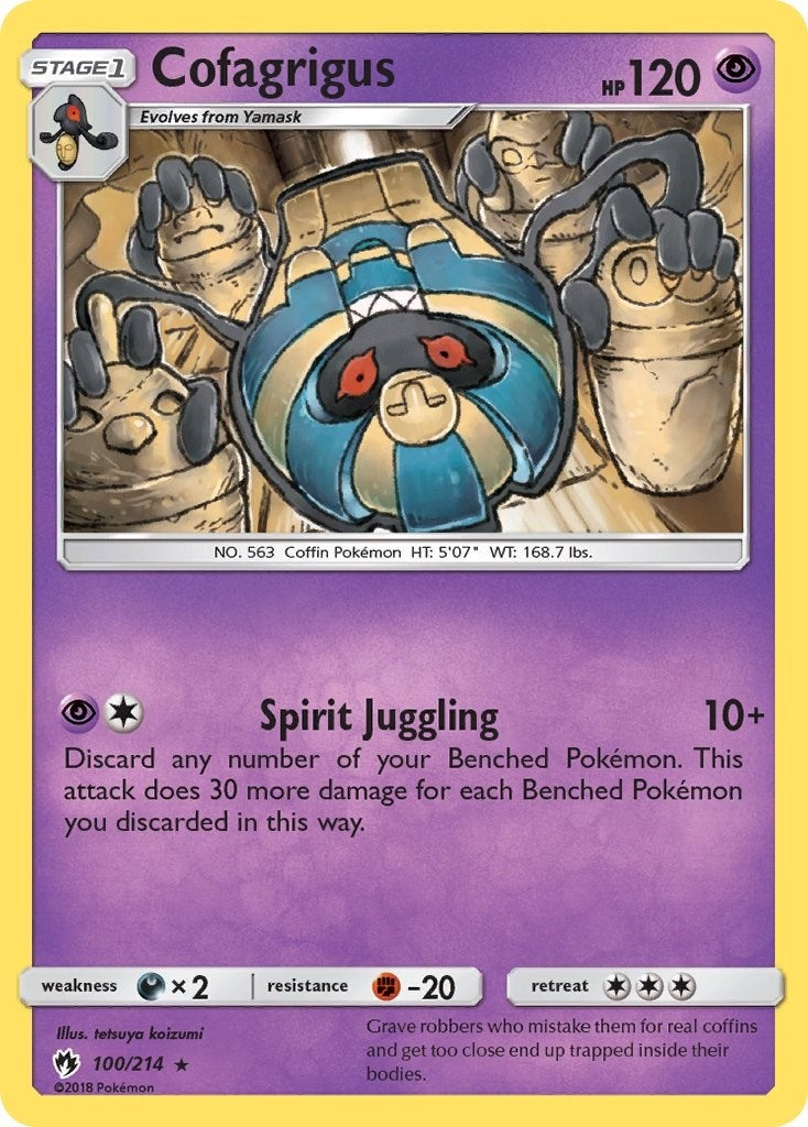 Image for Cofagrigus (100/214) (SM8) - Pokemon
