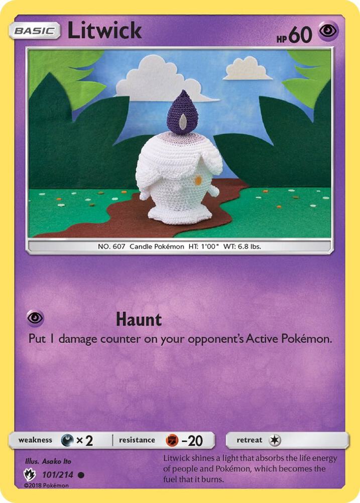 Image for Litwick (101/214) (SM8) - Pokemon