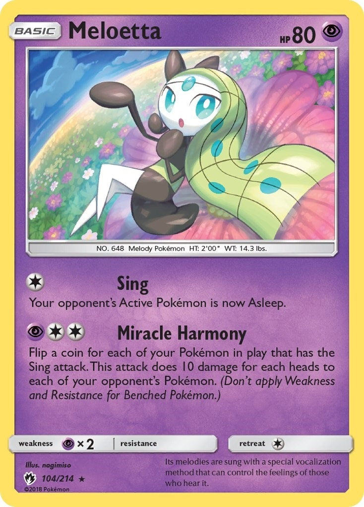 Image for Meloetta (104/214) (SM8) - Pokemon