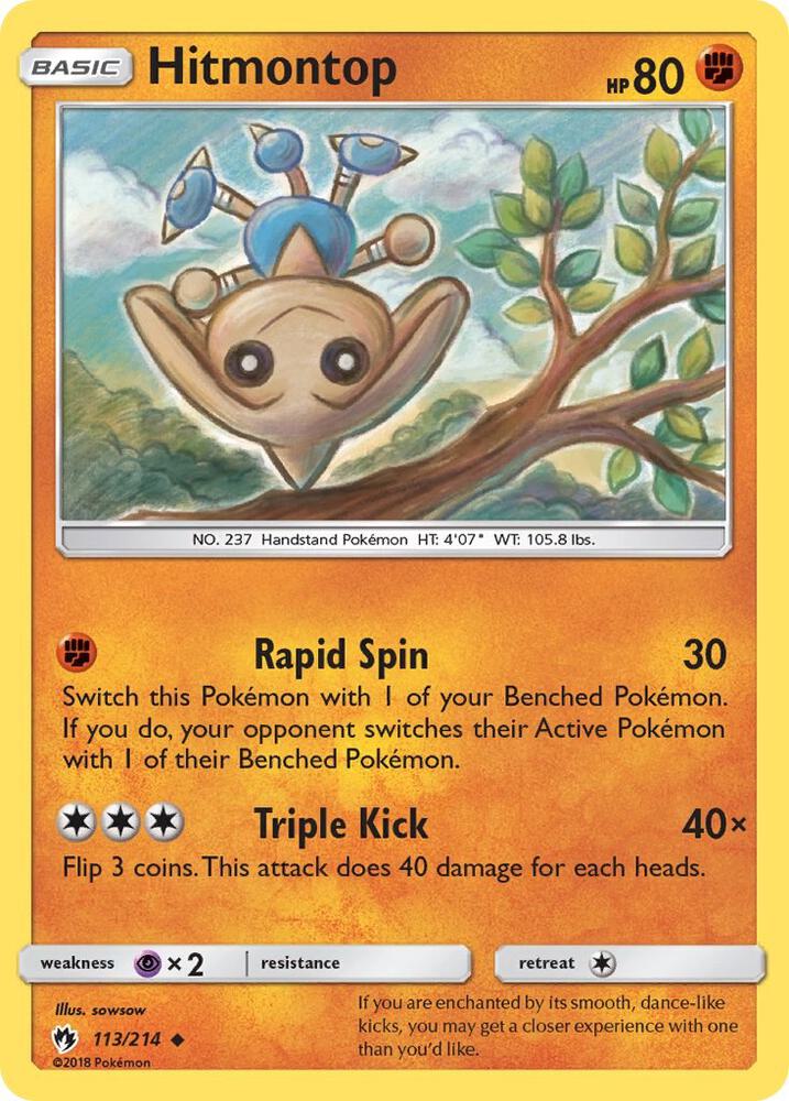 Image for Hitmontop (113/214) (SM8) - Pokemon