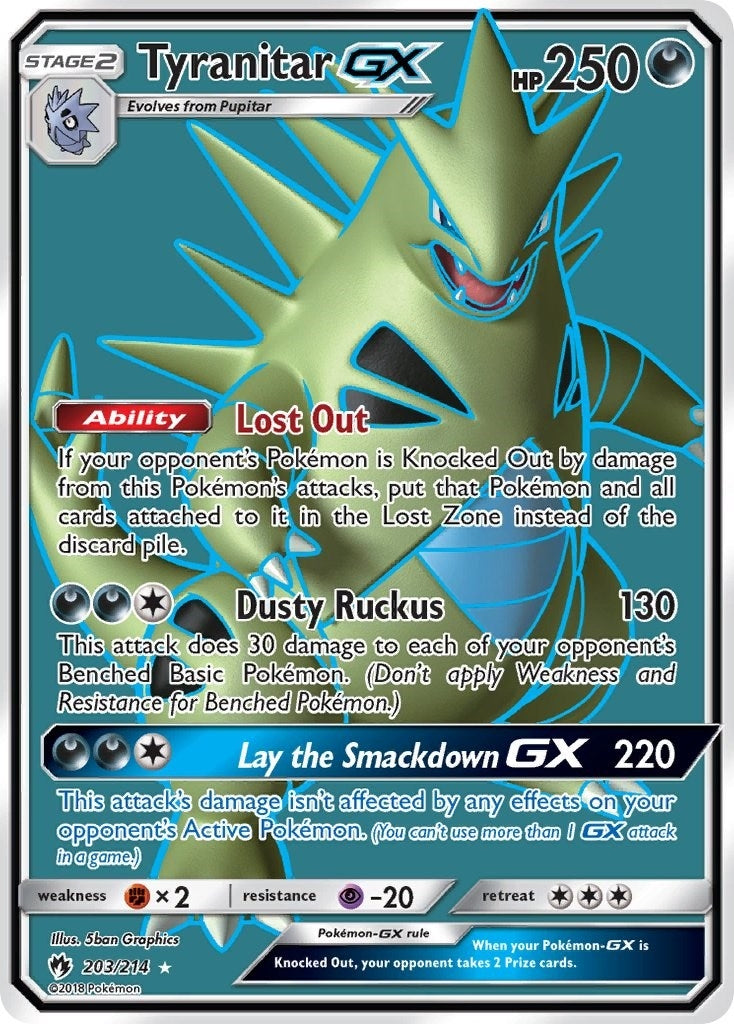 Image for Tyranitar GX (Full Art) (203/214) (SM8) - Pokemon