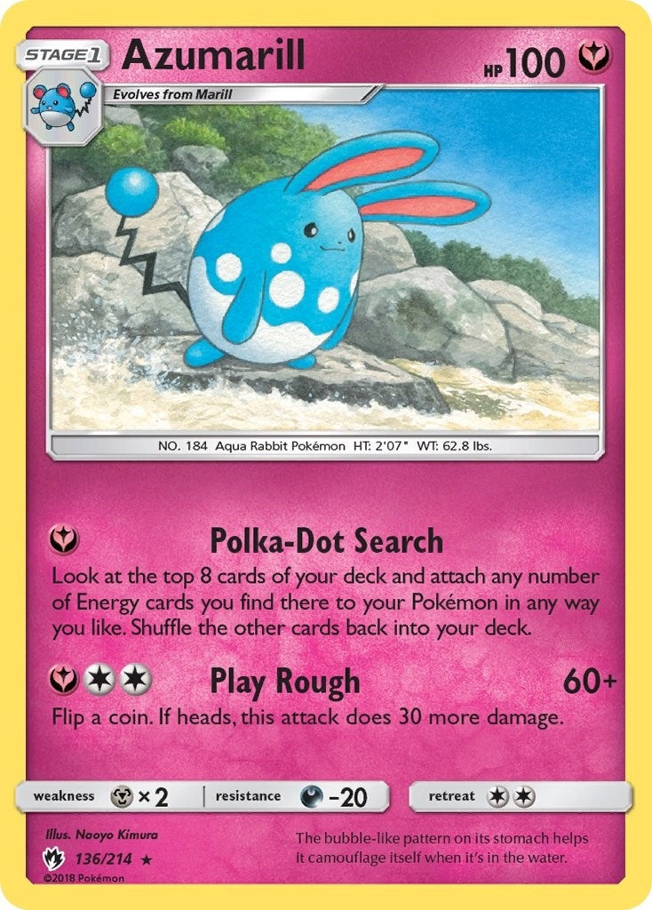 Image for Azumarill (136/214) (SM8) - Pokemon