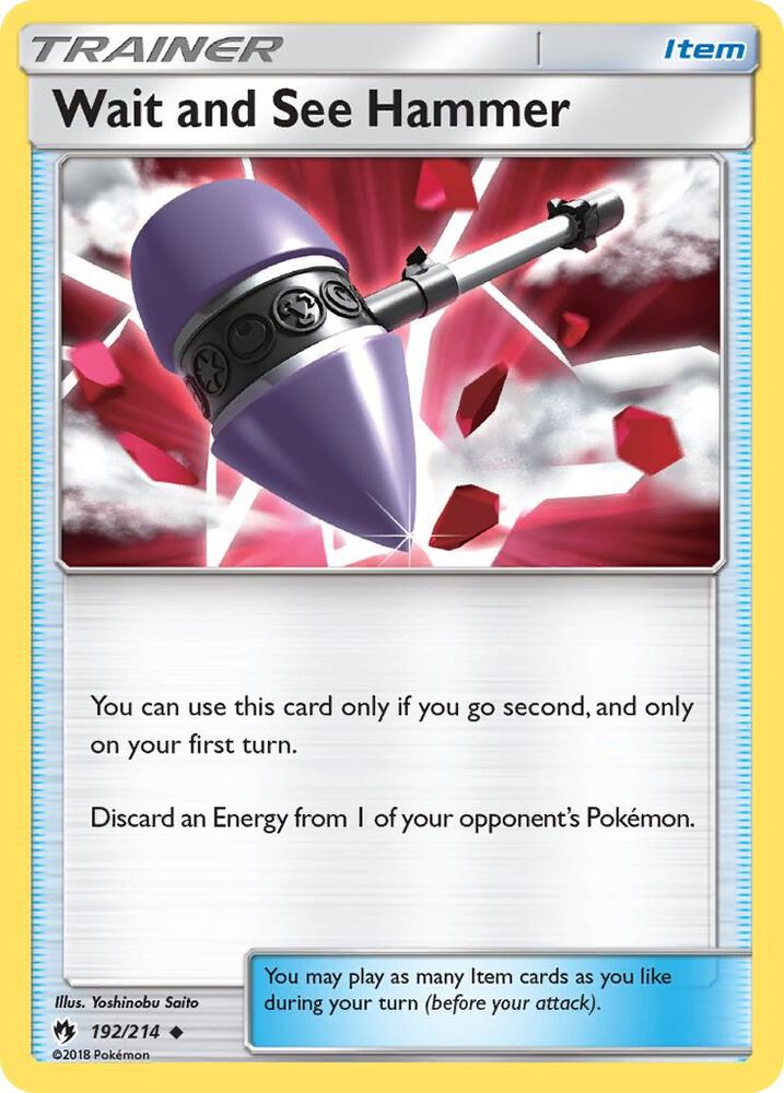 Image for Wait and See Hammer (192/214) (SM8) - Pokemon