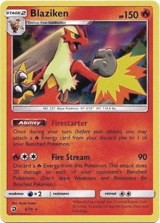 Image for Blaziken - 6/70 (Non-Holo) (006/070) (PR) - Pokemon
