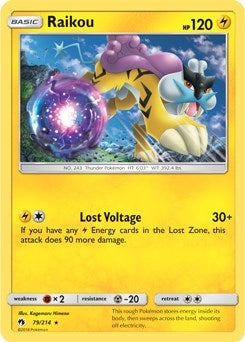 Image for Raikou - 79/214 (SM Lost Thunder) (079/214) (PR) - Pokemon