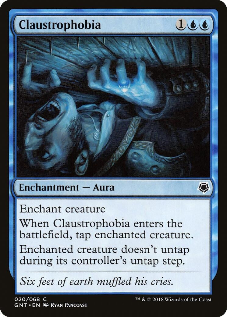 Image for Claustrophobia (20) (GNT) - Magic: The Gathering