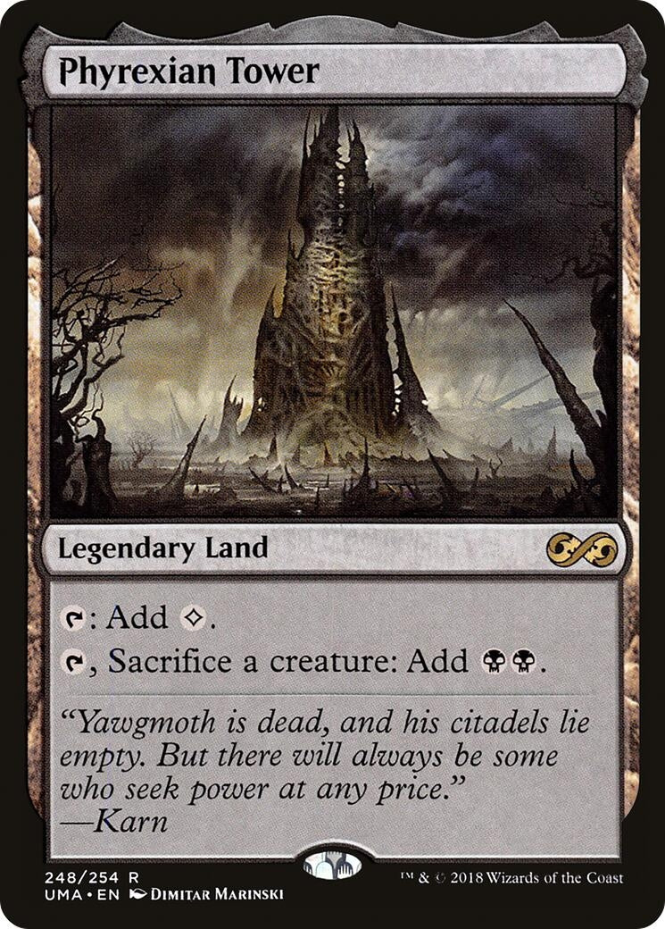 Image for Phyrexian Tower (248) (UMA) - Magic: The Gathering