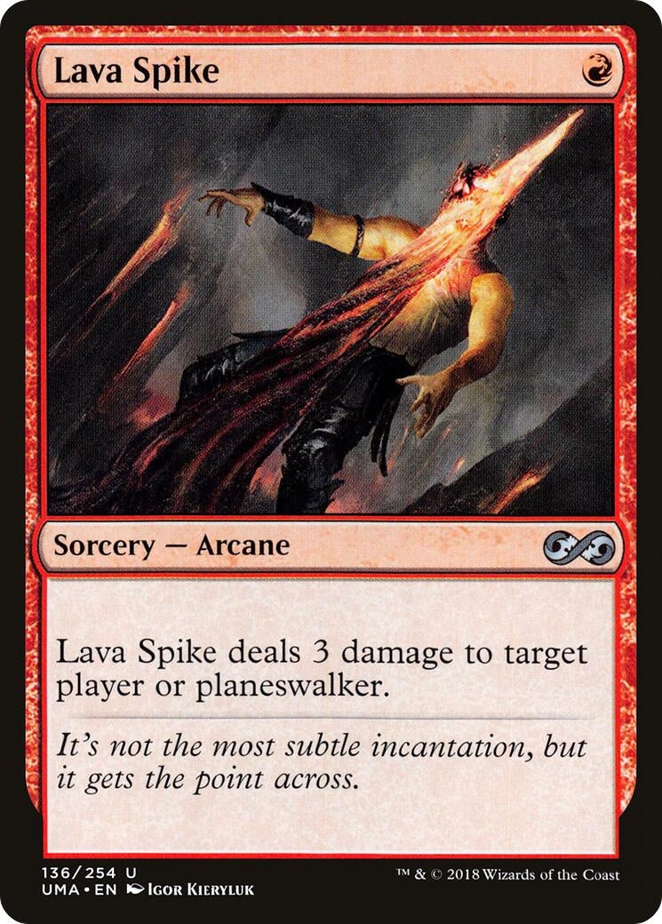 Image for Lava Spike (136) - Magic: The Gathering