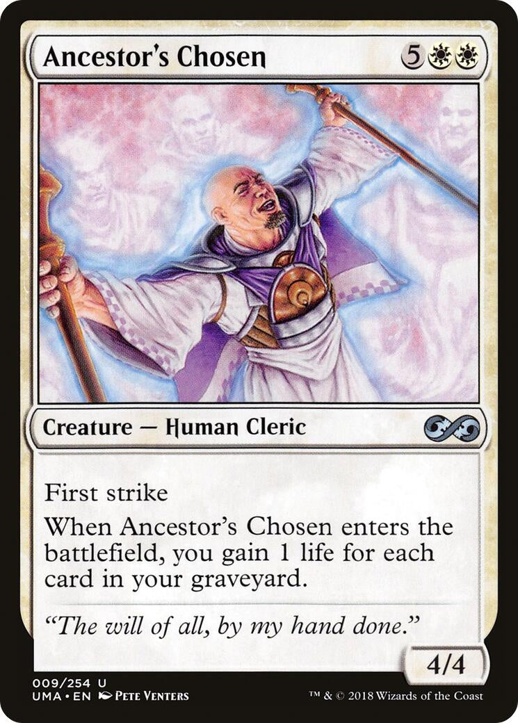 Image for Ancestor's Chosen (9) (UMA) - Magic: The Gathering