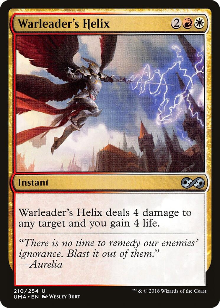 Image for Warleader's Helix (210) (UMA) - Magic: The Gathering