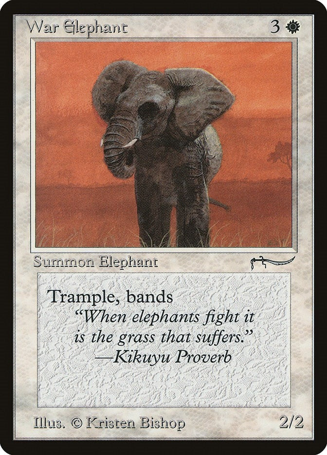 Image for War Elephant (Light) - Magic: The Gathering