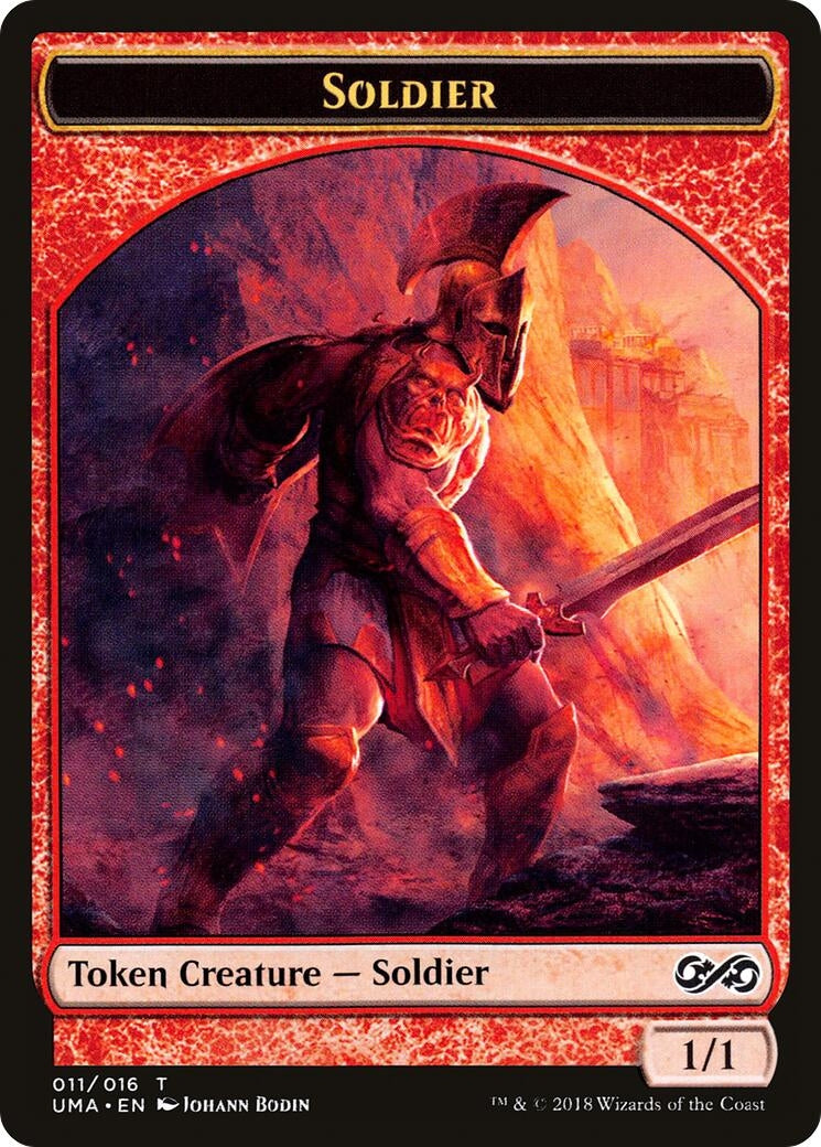Image for Soldier Token (11) (UMA) - Magic: The Gathering