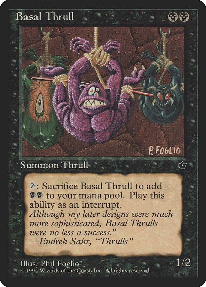 Image for Basal Thrull (P. Foglio) (FEM) - Magic: The Gathering