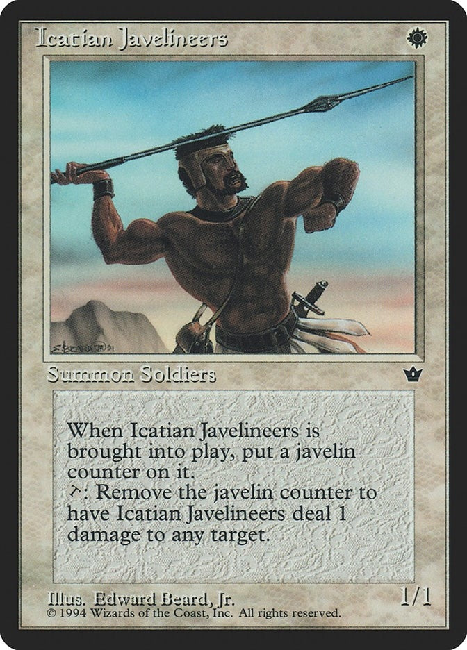 Image for Icatian Javelineers (Beard, Jr.) (FEM) - Magic: The Gathering