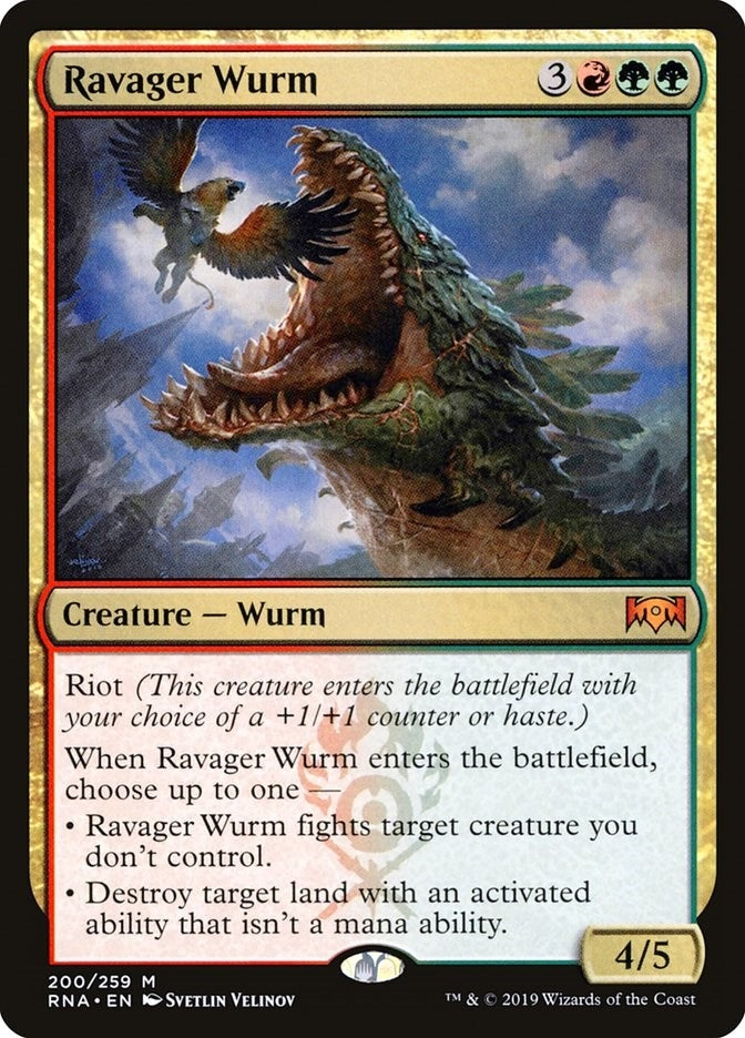 Image for Ravager Wurm (200) (RNA) - Magic: The Gathering