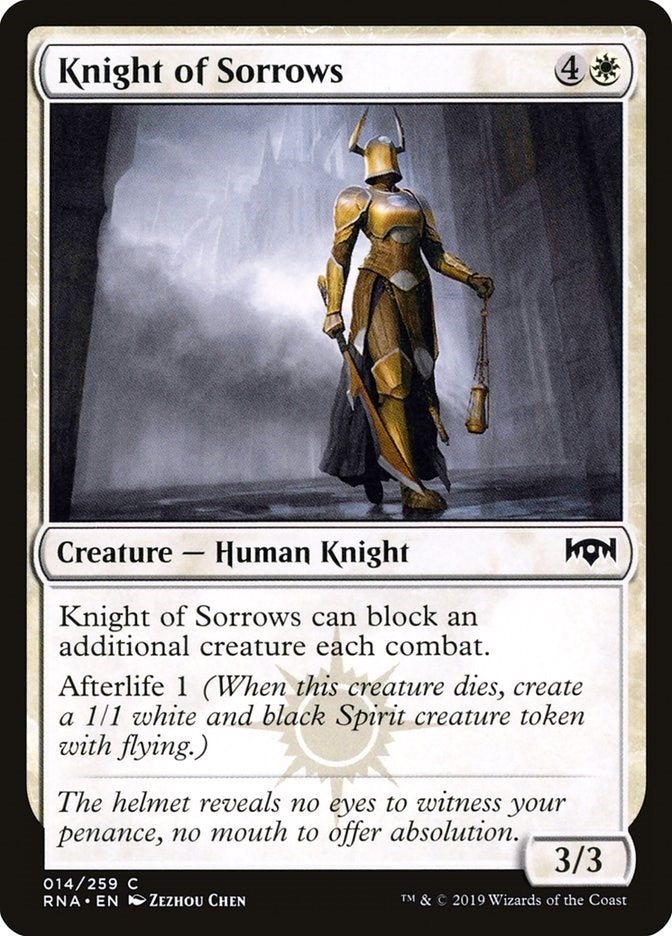 Image for Knight of Sorrows (14) - Magic: The Gathering