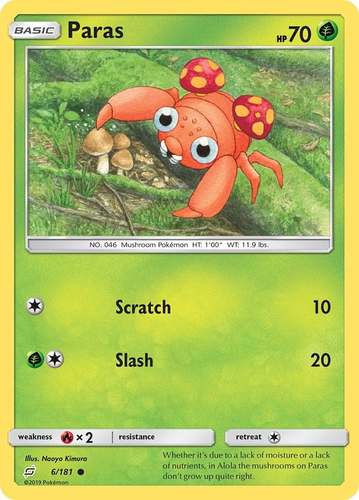 Image for Paras (6/181) (SM9) - Pokemon