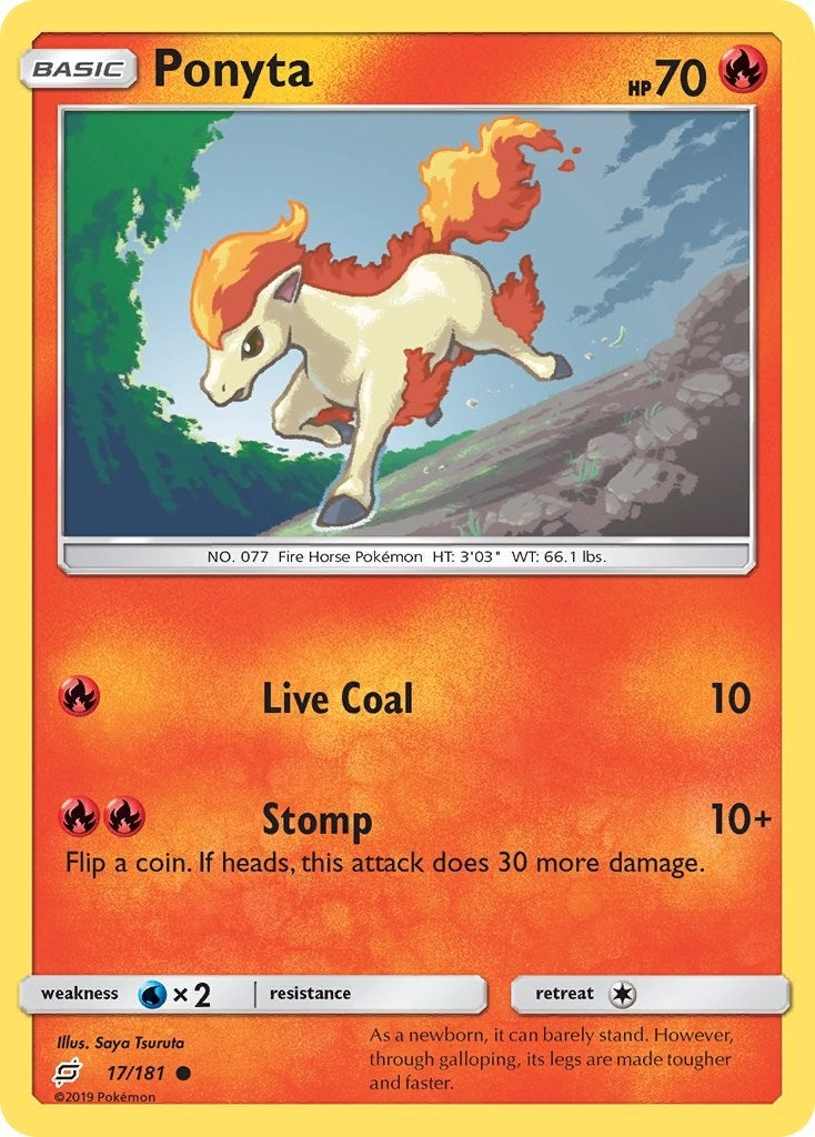 Image for Ponyta (17/181) (SM9) - Pokemon