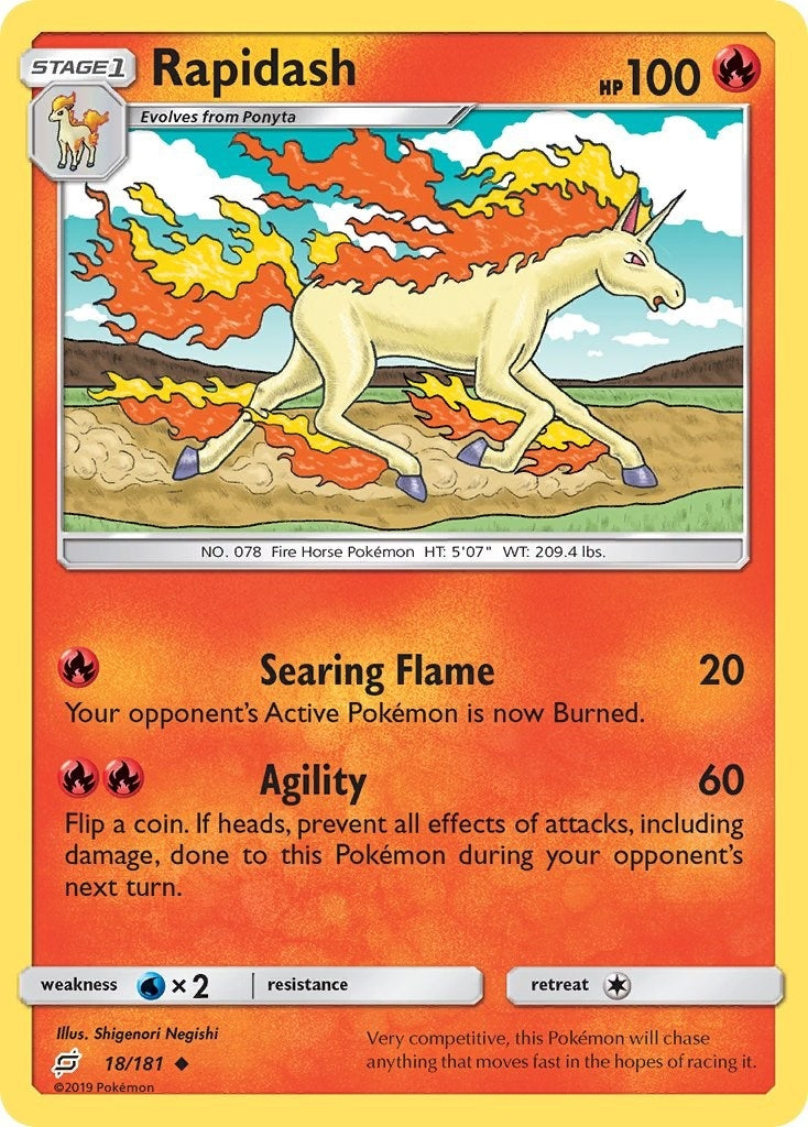 Image for Rapidash (18/181) (SM9) - Pokemon