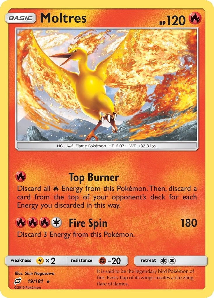 Image for Moltres (19/181) (SM9) - Pokemon
