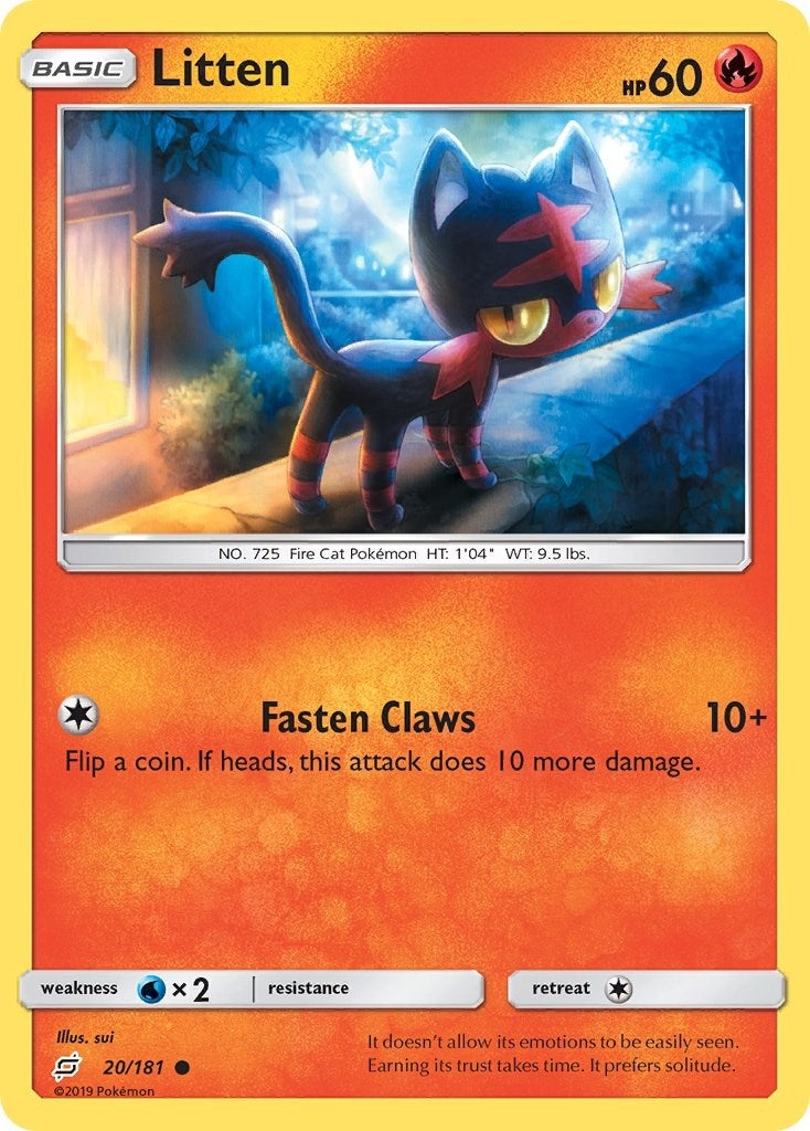 Image for Litten (20/181) (SM9) - Pokemon