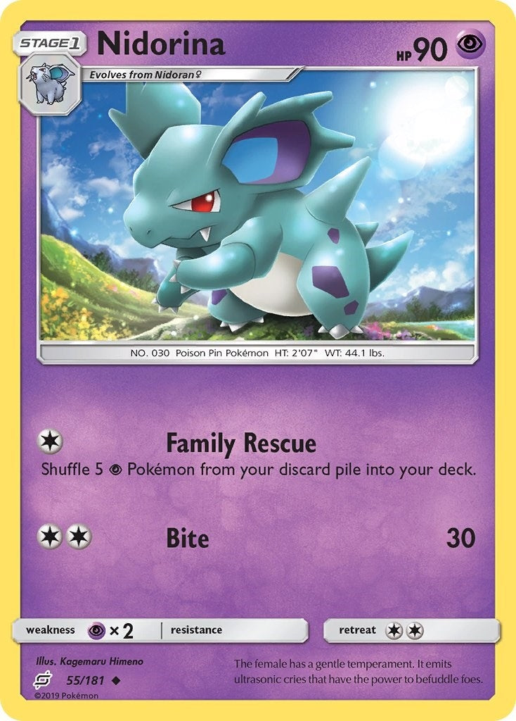 Image for Nidorina (55/181) (SM9) - Pokemon