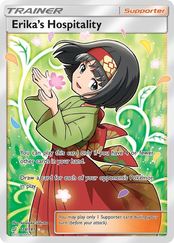 Image for Erika's Hospitality (Full Art) (174/181) (SM9) - Pokemon