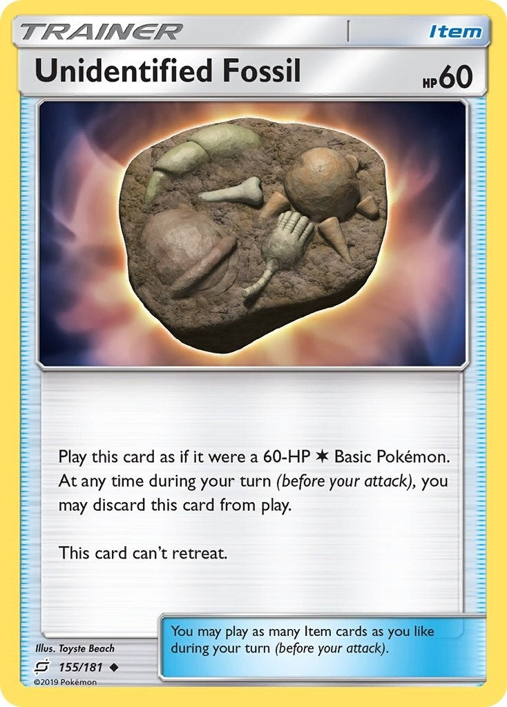 Image for Unidentified Fossil (155/181) (SM9) - Pokemon