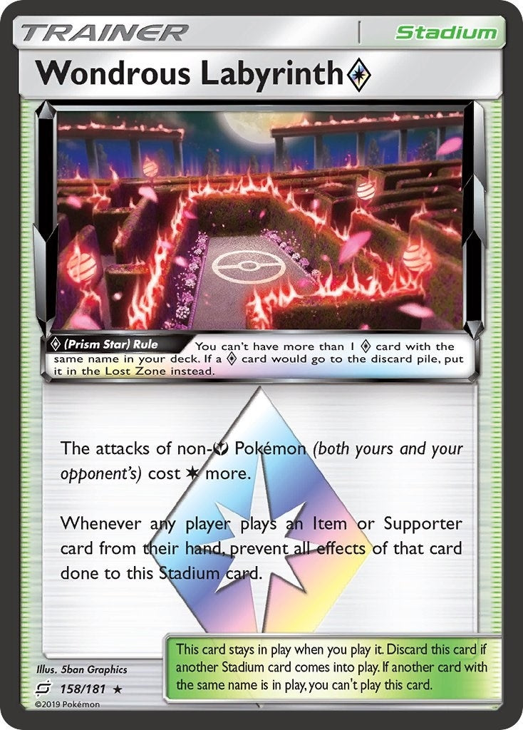 Image for Wondrous Labyrinth Prism Star (158/181) (SM9) - Pokemon