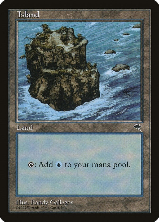 Image for Island (Rocky Path) (335) (TMP) - Magic: The Gathering