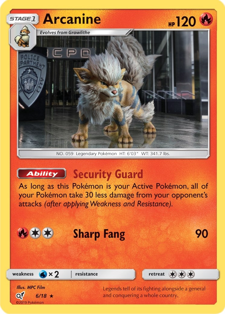 Image for Arcanine (6/18) (DEP) - Pokemon
