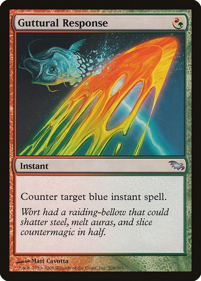 Image for Guttural Response (208) - Magic: The Gathering