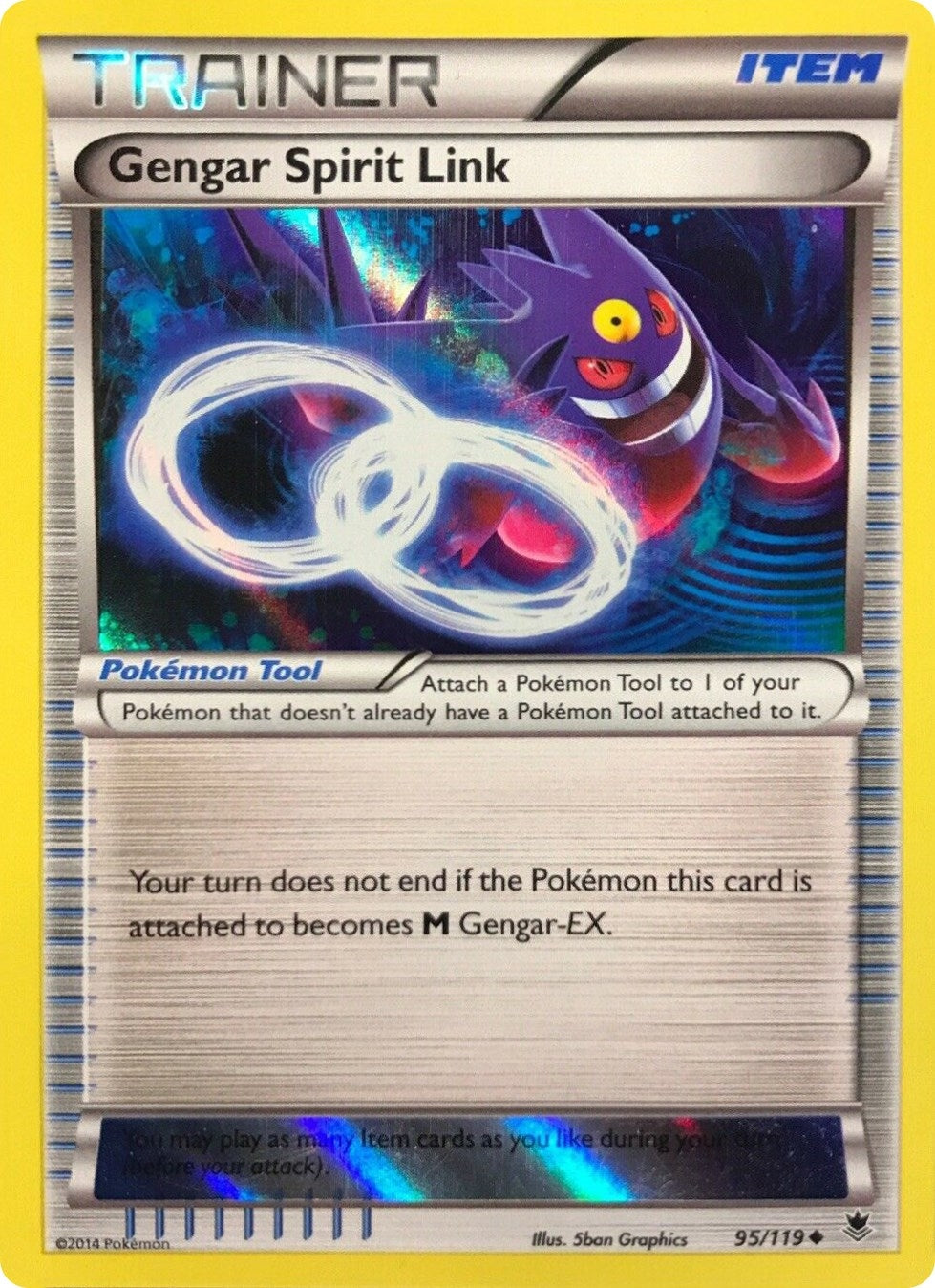 Image for Gengar Spirit Link - 95/119 (Alternate Holo) (Gamestop Exclusive) (095/119) (MCAP) - Pokemon