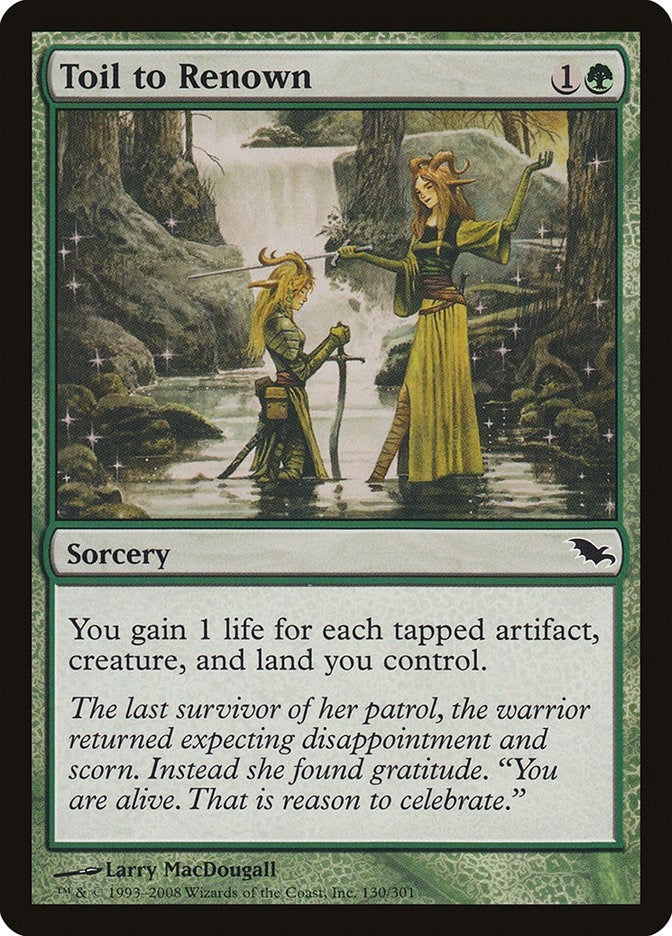 Image for Toil to Renown (130) - Magic: The Gathering