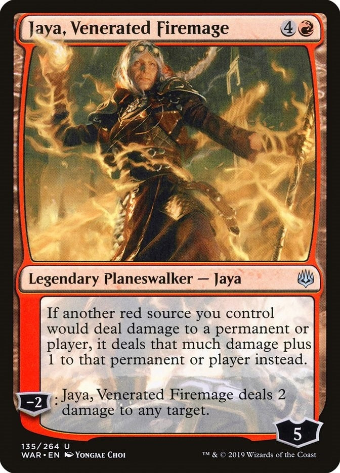 Image for Jaya, Venerated Firemage (135) - Magic: The Gathering