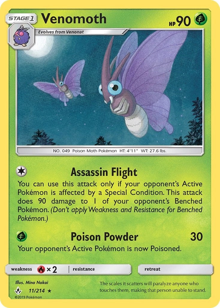 Image for Venomoth (11/214) (SM10) - Pokemon
