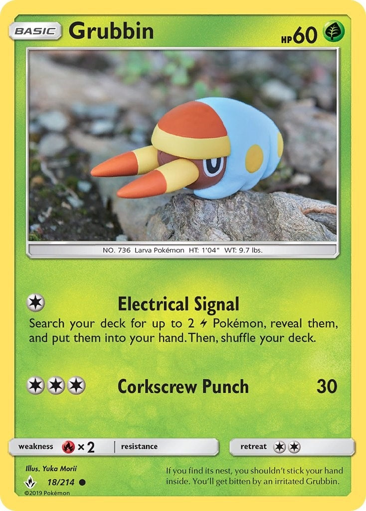 Image for Grubbin (18/214) (SM10) - Pokemon