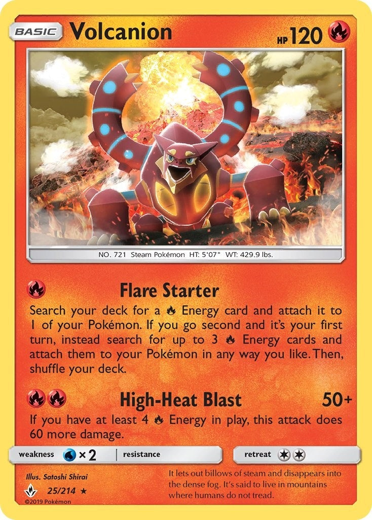 Image for Volcanion (25/214) (SM10) - Pokemon
