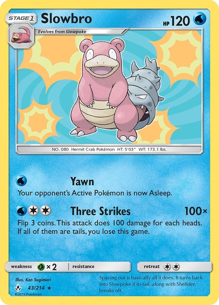 Image for Slowbro (43/214) (SM10) - Pokemon