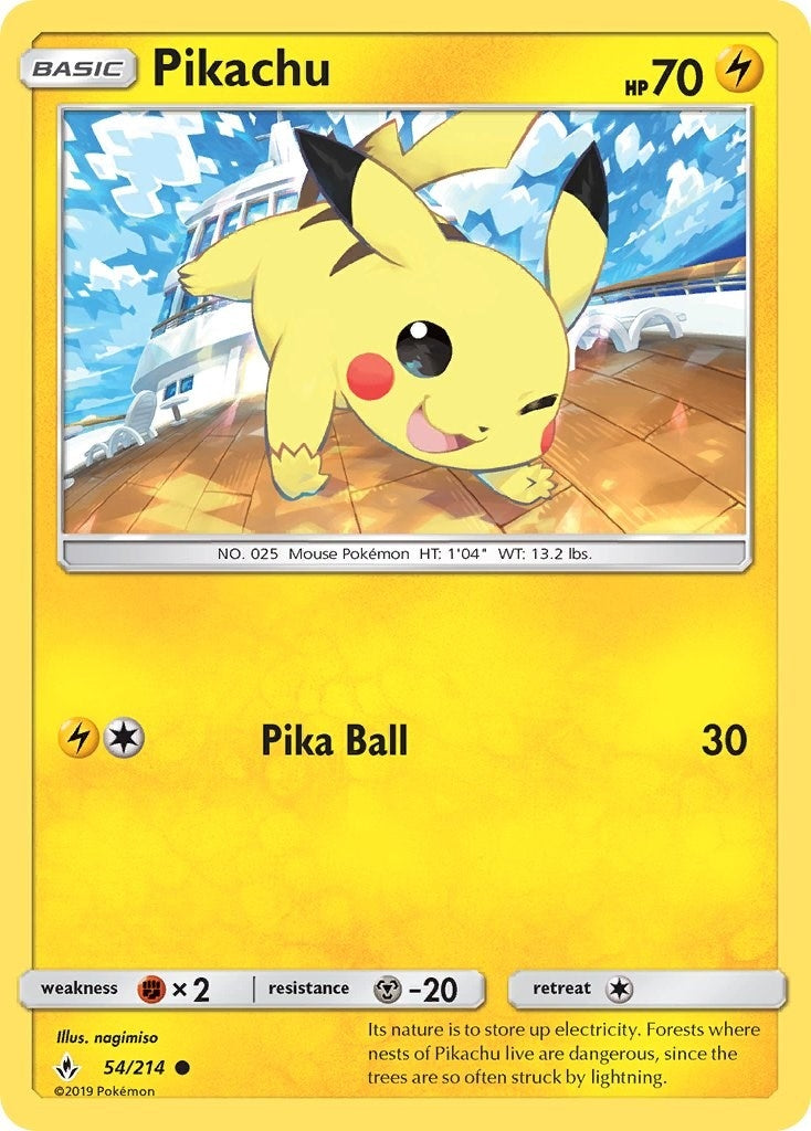 Image for Pikachu (54/214) (SM10) - Pokemon